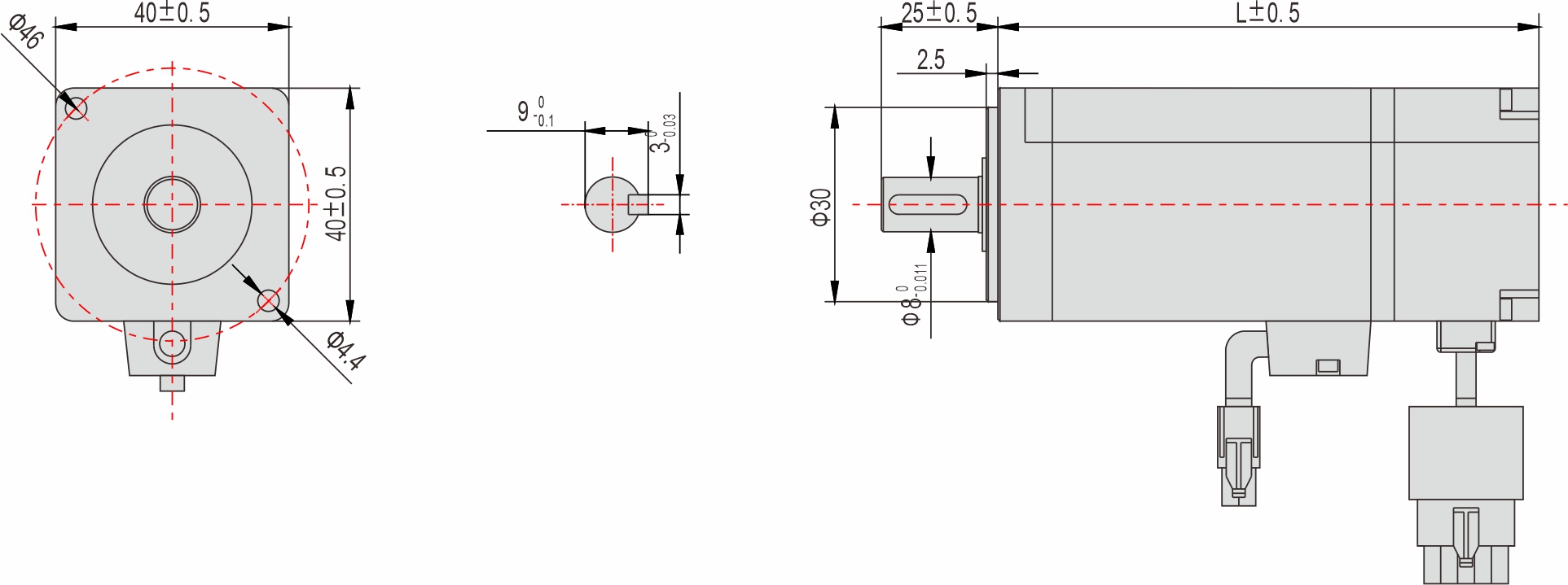 40mm交流伺服电机 40mm交流伺服电机