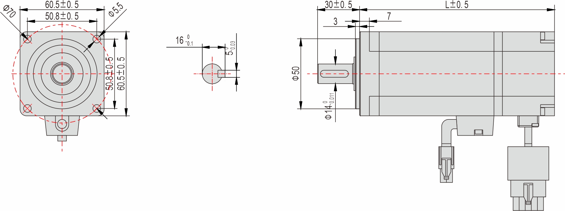 60mm交流伺服电机 60mm交流伺服电机