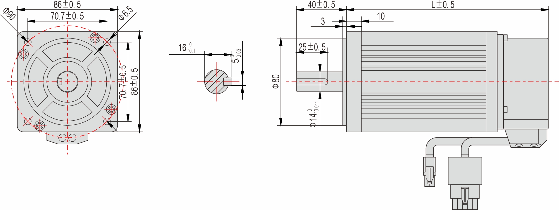 86mm交流伺服电机 86mm交流伺服电机