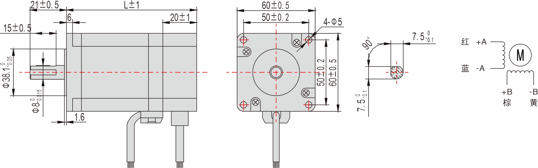 60mm 系列 闭环步进电机 60mm 系列 闭环步进电机