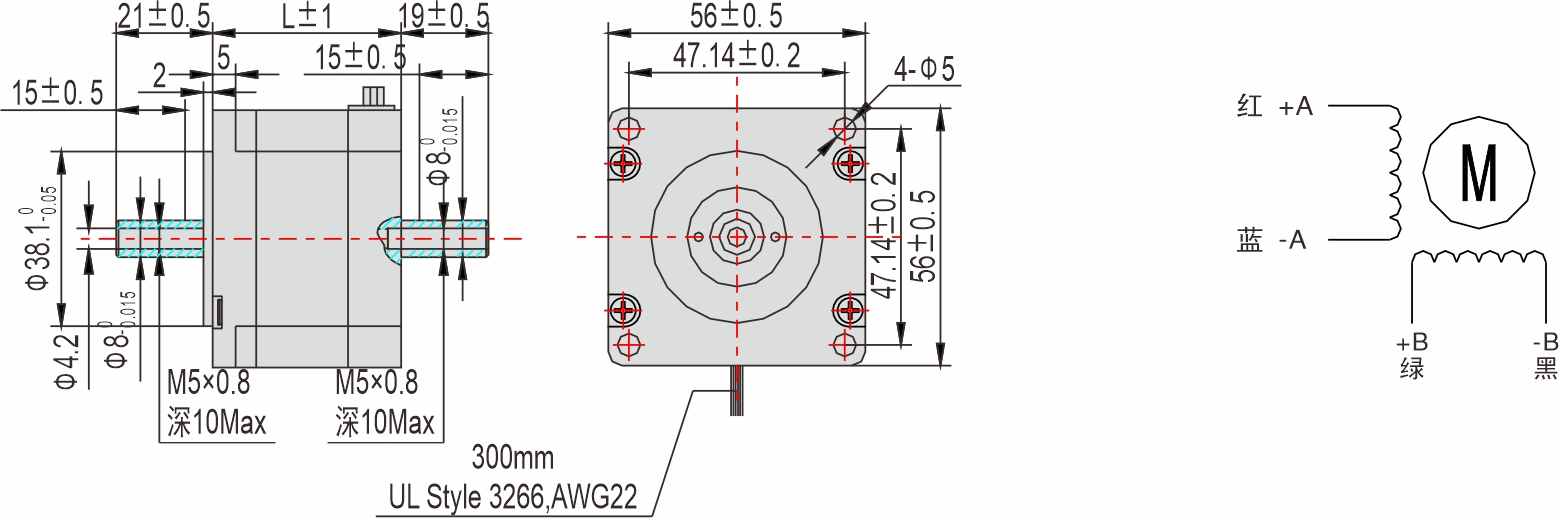 英士达机电 56mm中空轴步进电机 英士达机电 56mm中空轴步进电机
