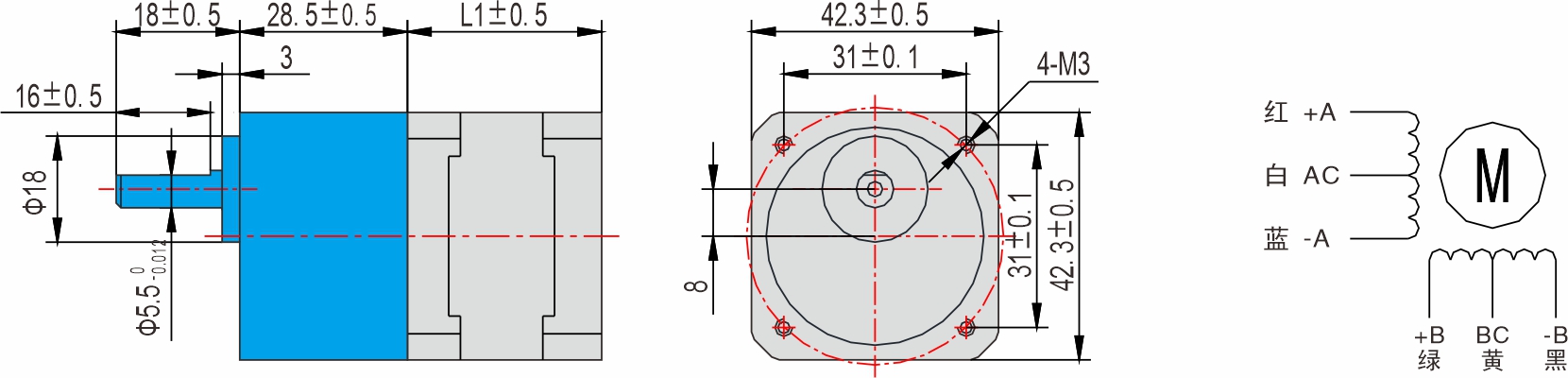 英士达机电 42mm齿轮箱步进电机 英士达机电 42mm齿轮箱步进电机