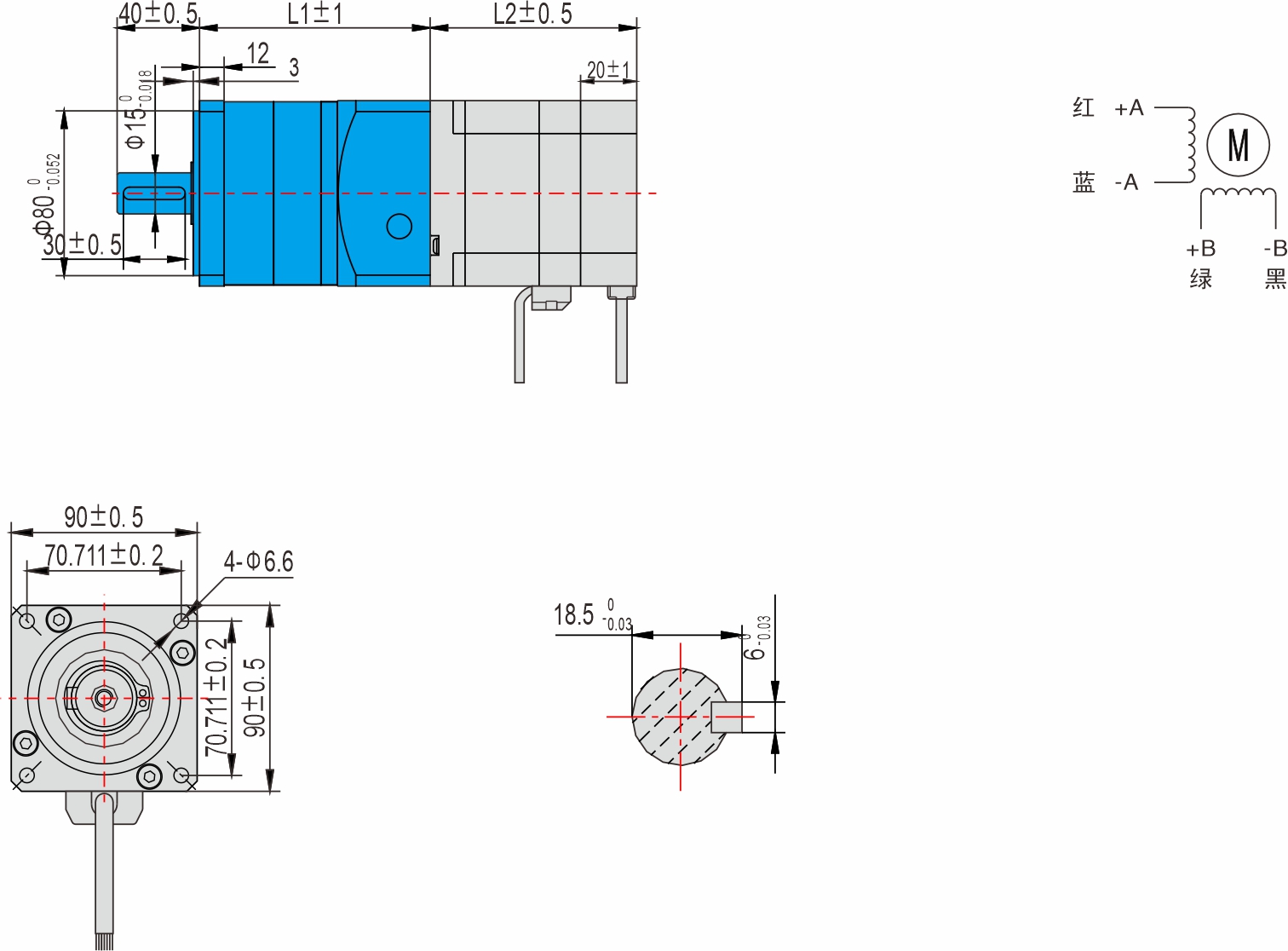 85mm 系列 行星减速机闭环步进电机 85mm 系列 行星减速机闭环步进电机