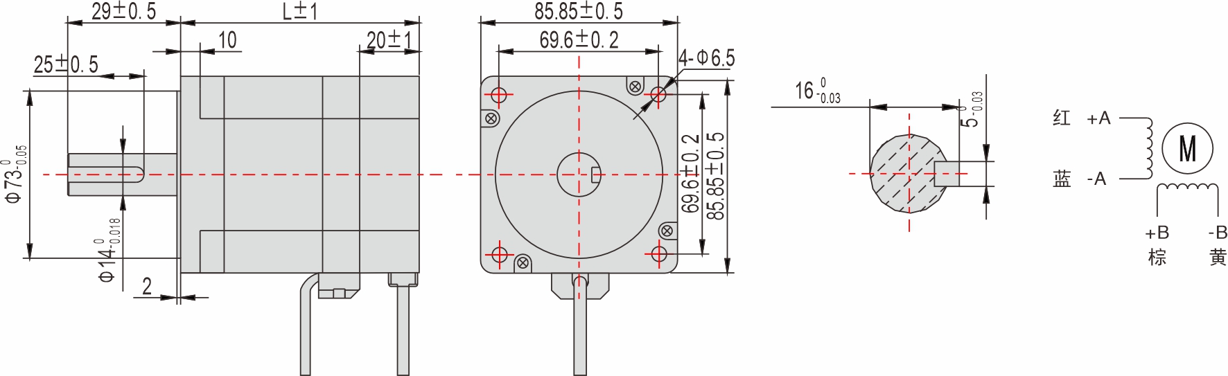 85mm 系列 闭环步进电机